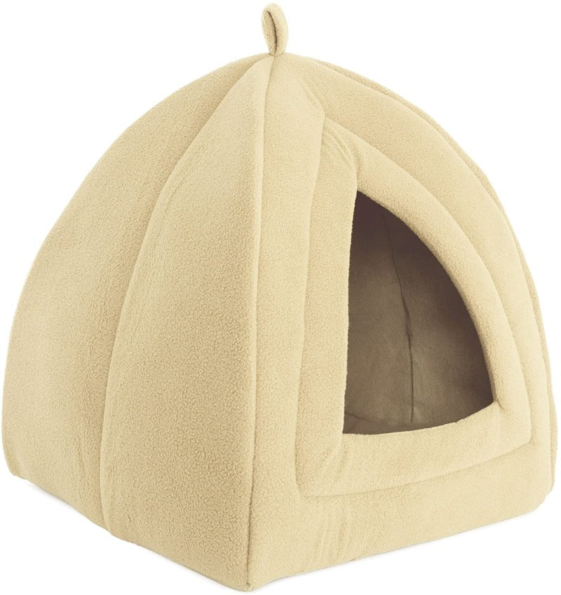 Plush Cozy Kitty Igloo Bed
