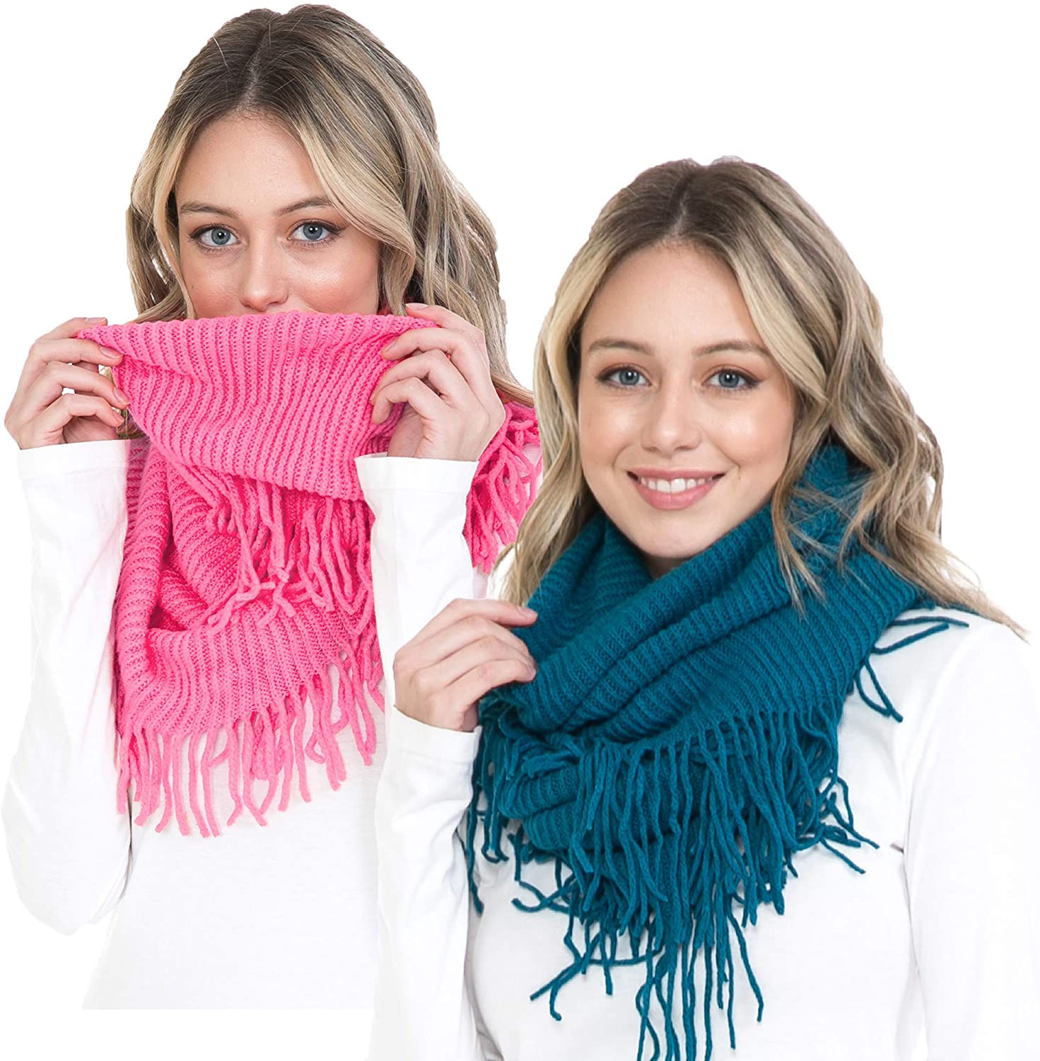 Basico Scarfs For Women Fashion, Soft Winter Scarf Masks, Infinity Scarves Neck Warmer