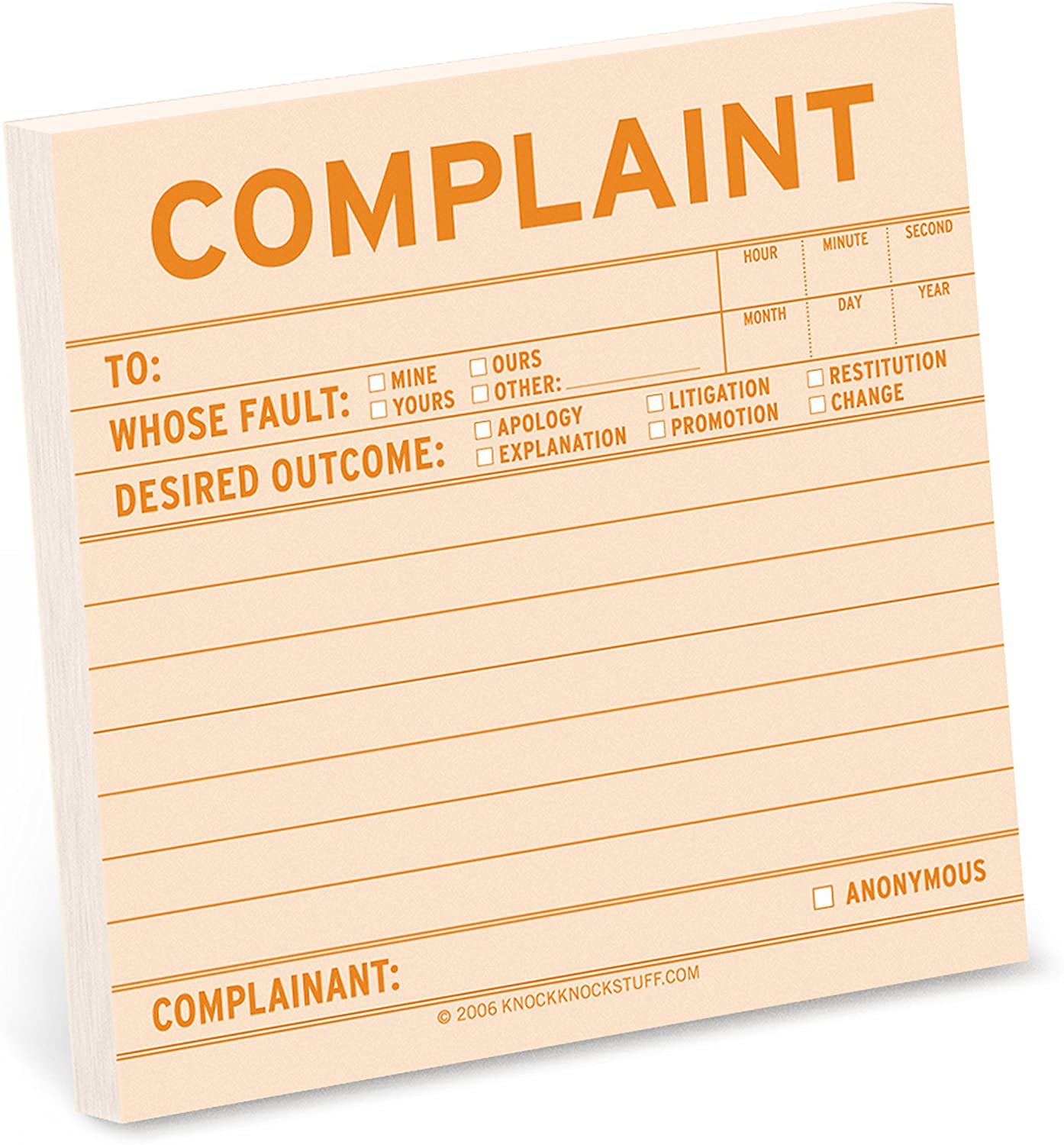 Funny Mental Note Sticky Notepad