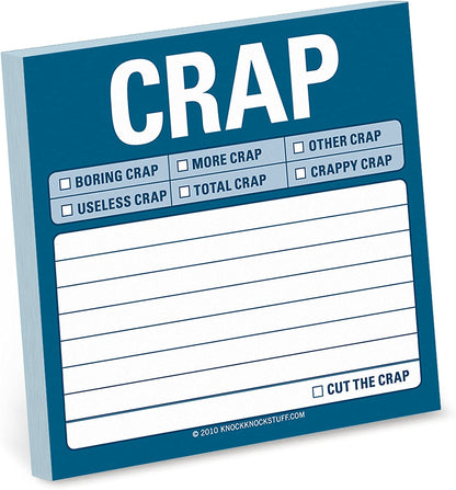 Funny Mental Note Sticky Notepad