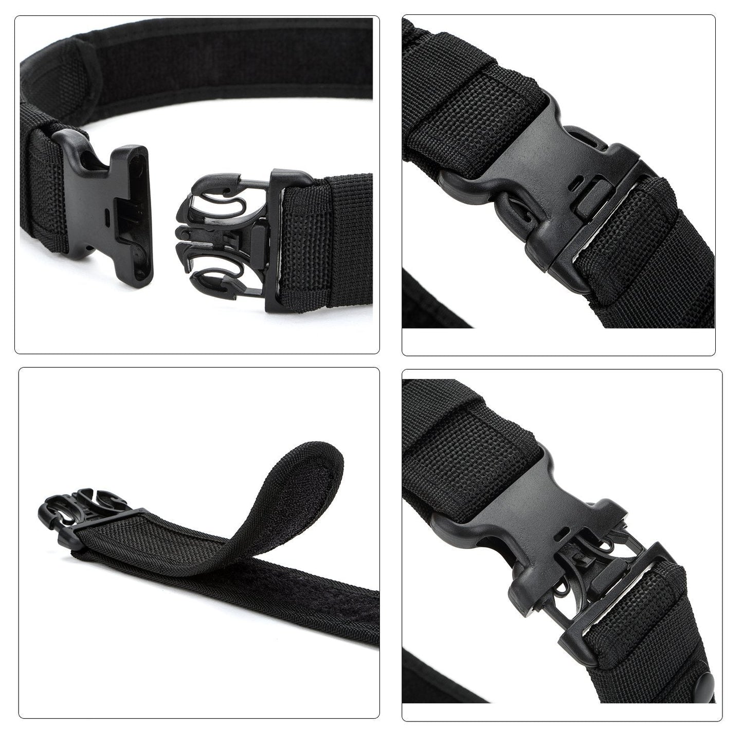 Yahill Security Tactical Belt Combat Gear Adjustable Heavy Duty Police Military Equipment Accessories for Sports Outdoor
