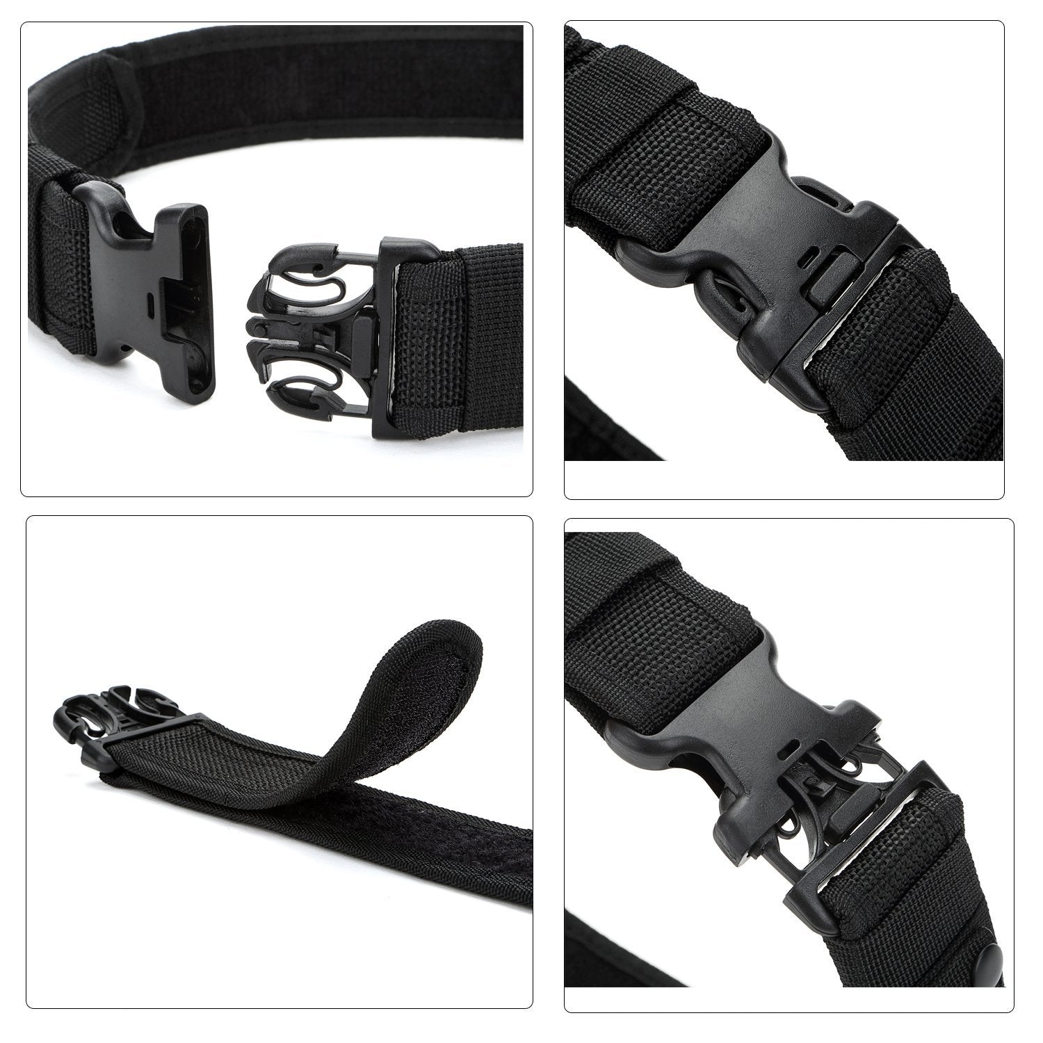 Yahill Security Tactical Belt Combat Gear Adjustable Heavy Duty Police Military Equipment Accessories for Sports Outdoor