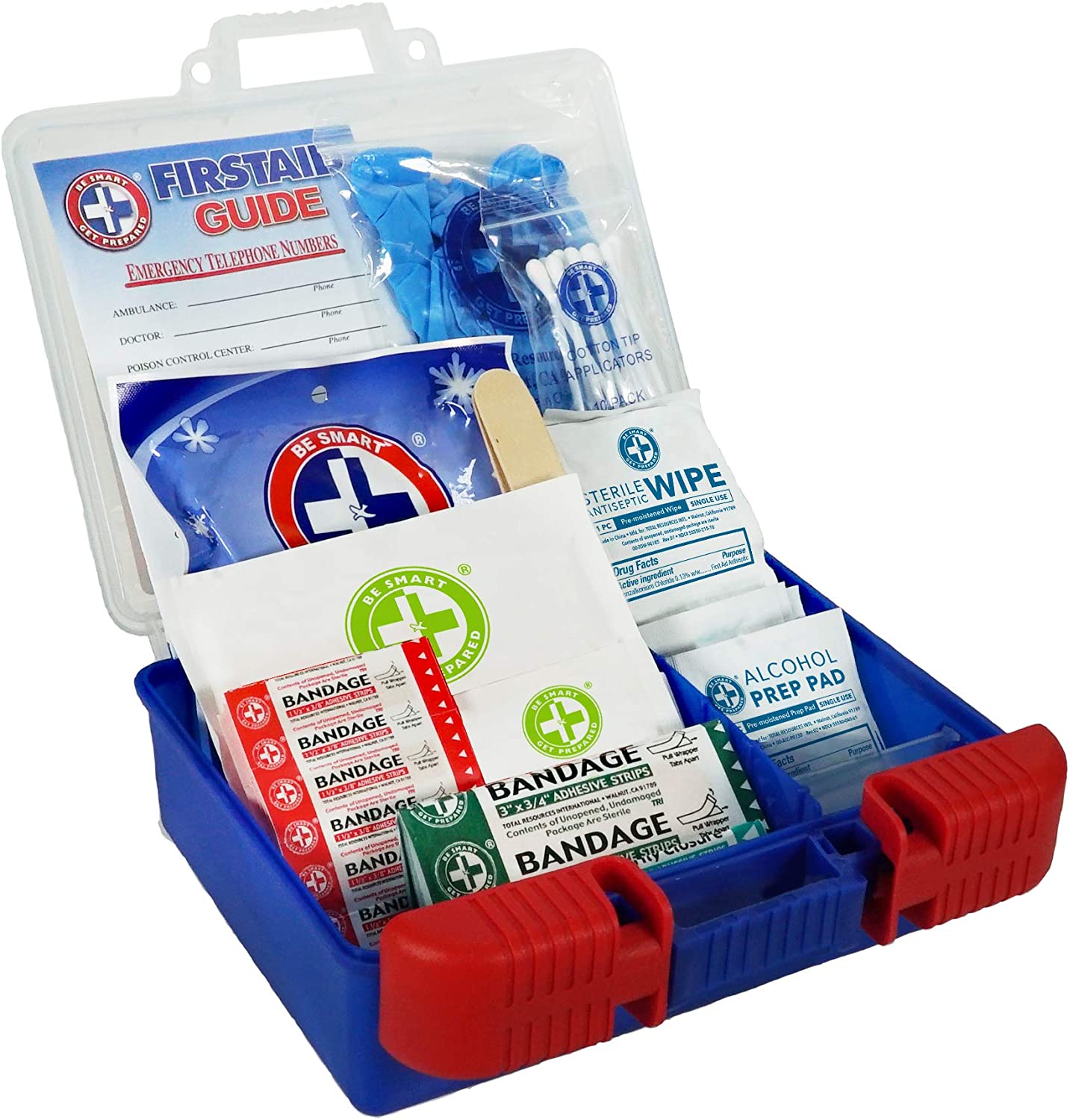 Be Smart Get Prepared 100 Piece First Aid Kit