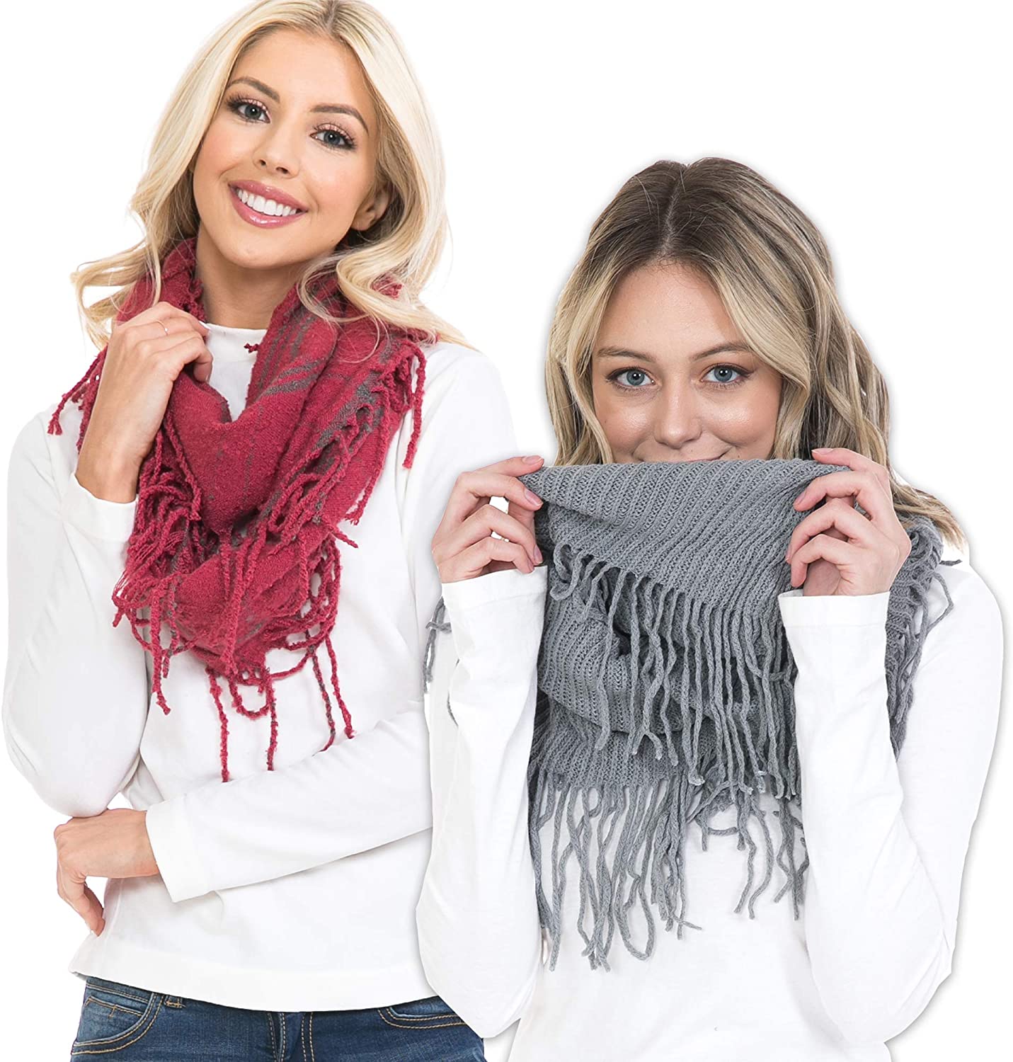 Basico Scarfs For Women Fashion, Soft Winter Scarf Masks, Infinity Scarves Neck Warmer