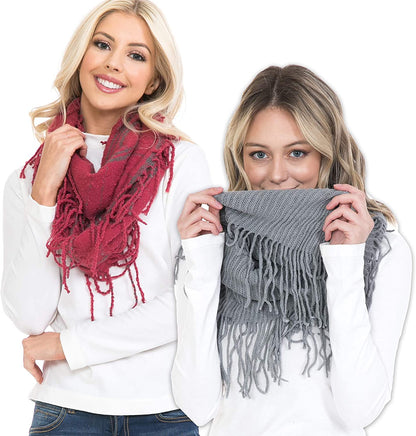 Basico Scarfs For Women Fashion, Soft Winter Scarf Masks, Infinity Scarves Neck Warmer