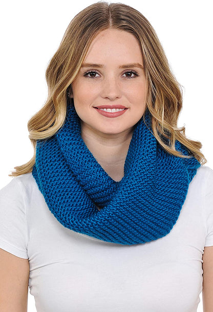 Basico Infinity Scarf | Winter Crochet Knit Scarf in One Size