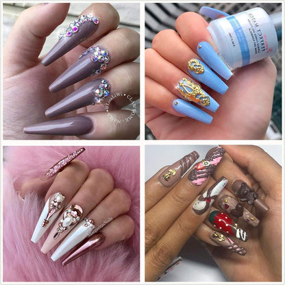 500 Piece Artificial Acrylic Nail Set With Case 