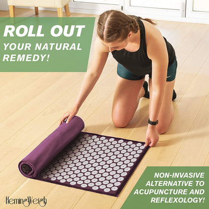 Acupressure Pain Relief Massage Mat And Pillow Set 