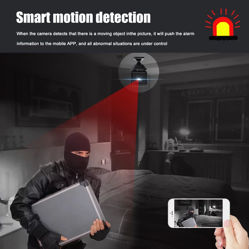 Wireless Mini IP Surveillance Camera HD 1080P Portable 2.4Ghz Wi-Fi