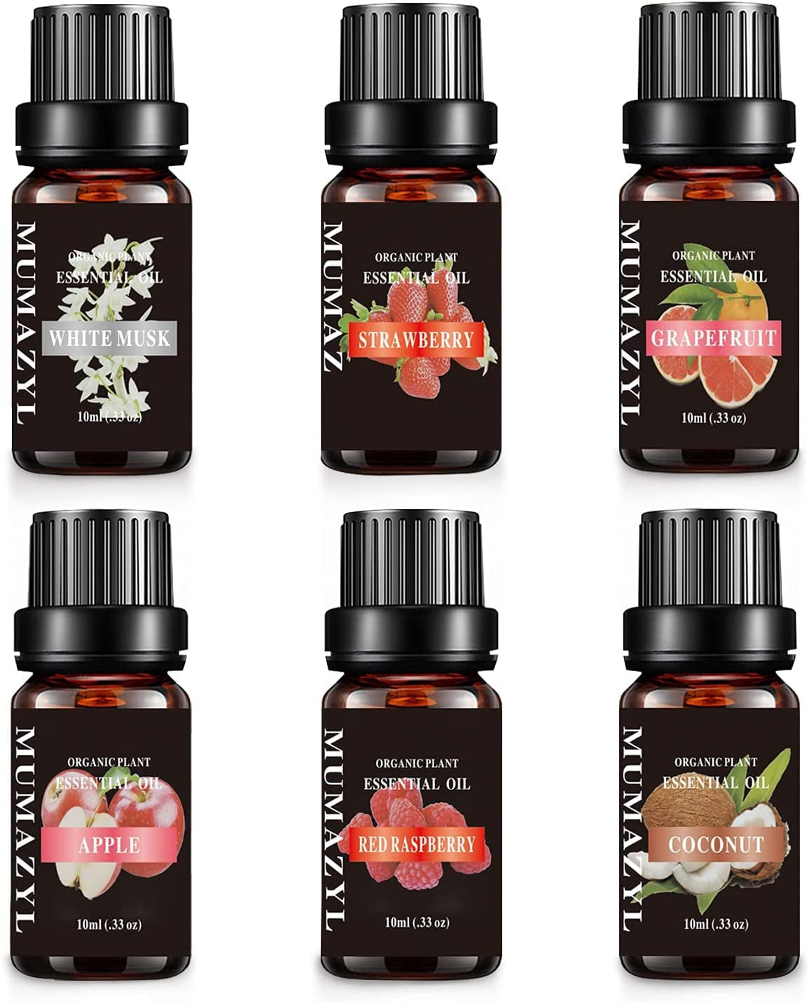Fragrance Essential Oils Gift Set Summer , Night Air Scents, 6Packx10ml