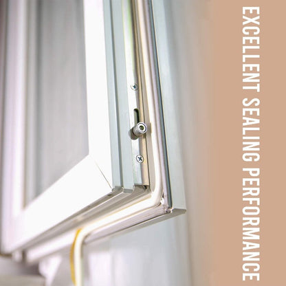 Weather Stripping Door & Window Seal Strip, Self Adhesive with Double D-Shaped Section Profile, 2 Rolls of 2 Strips, 8ft Each, Total 32ft