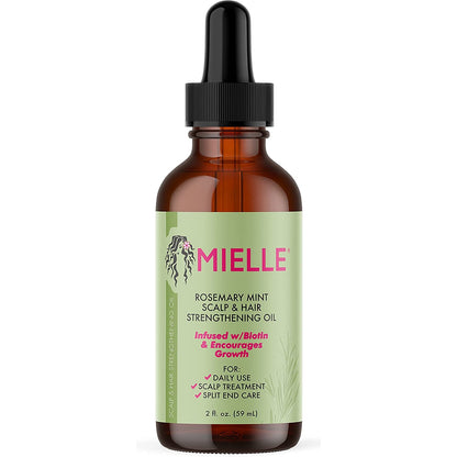  Rosemary Mint Scalp & Hair Strengthening Oil With Biotin & Essential Oils