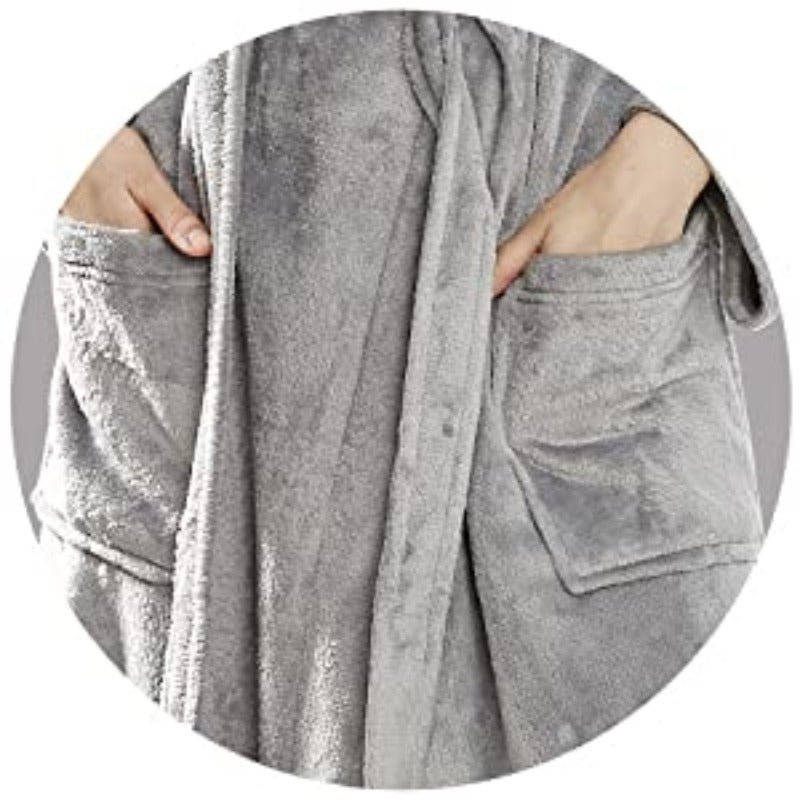 Women's Long Plush Spa Bathrobe