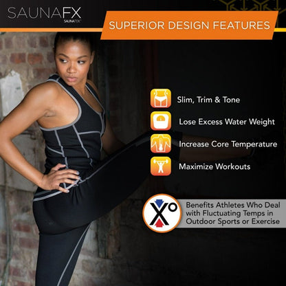  Women's Slimming Neoprene Sauna Vest with Microban Antimicrobial Protection