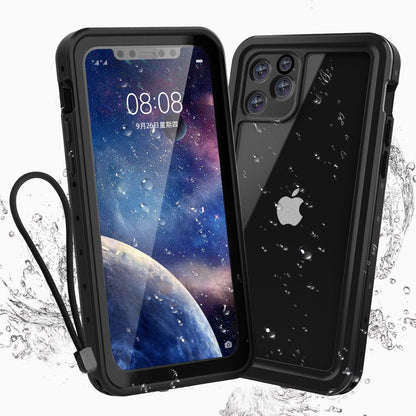 Iphone 12Pro Max Case with Lanyard Built-In Screen Protector 360° Protection Dustproof Waterproof