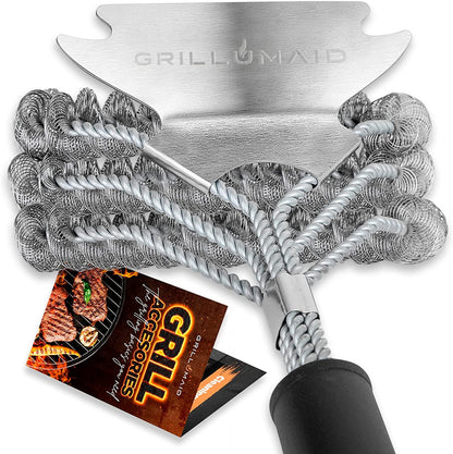 2-in-1 BBQ Brush for Grill Cleaning