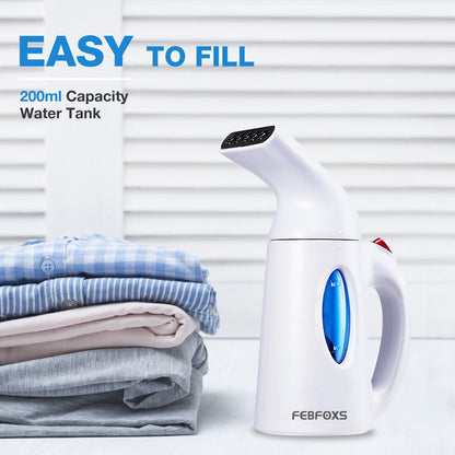 Steamer for Clothes,700W Portable Garment Steamer,Auto Shut-Off Function,Wrinkles/Steam/Soften/Clean/Sterilize,White