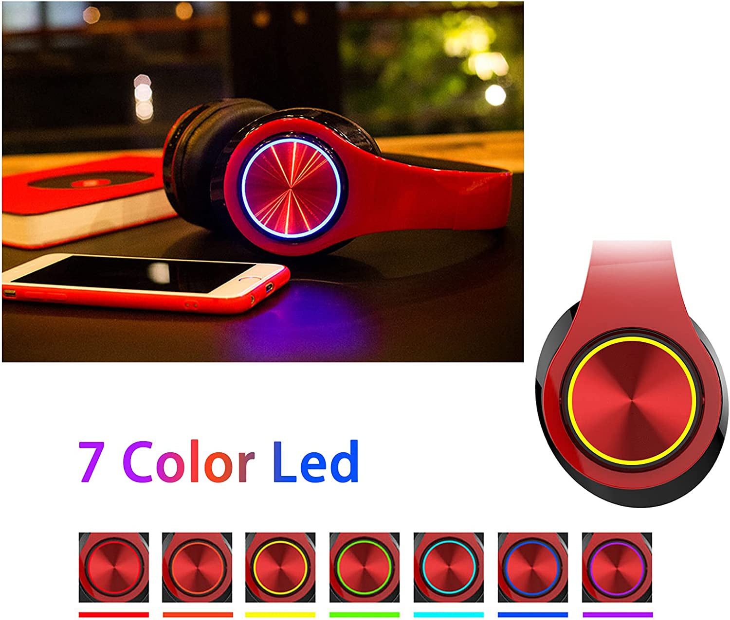 Over Ear Bluetooth Headphones Noise-Cancelling 