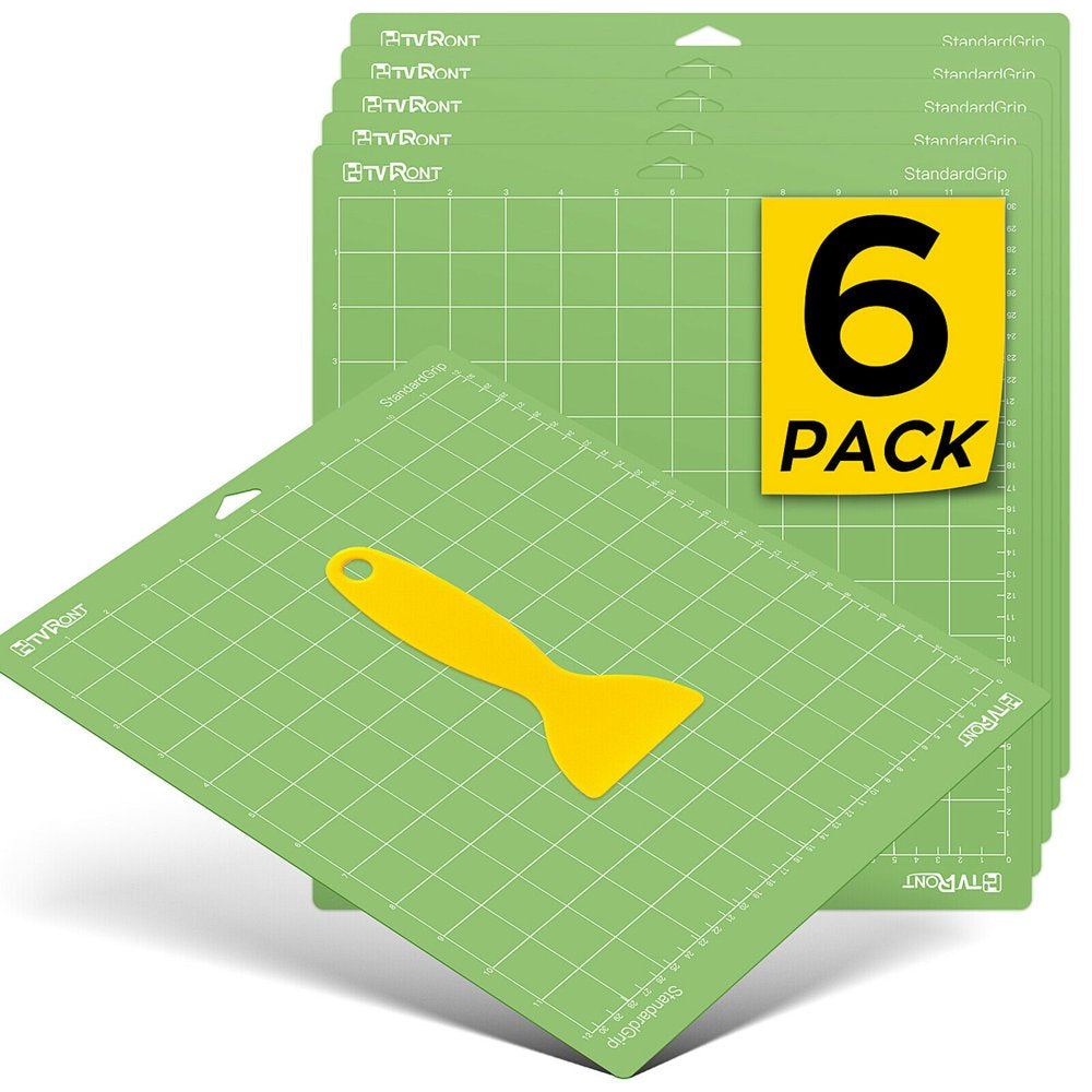 3 Pack Cutting Mat 12X12(Standardgrip,Lightgrip,Stronggrip,Fabricgrip) for Cricut Explore Air 2/Air/One,Variety Adhesive Sticky Cutting Mats Accessories for Cricut