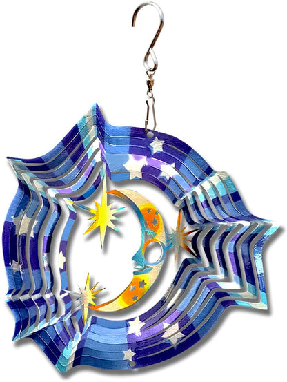  Tree of Life 6inch 3D Stainless Steel Laser Cut Metal Art Geometric Pattern Worth Gift - Hanging Wind Spinner Kinetic Yard Art Decorations - Indoor/Outdoor Décor