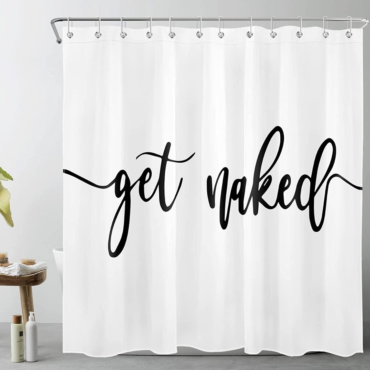  Get Naked Shower Curtain 