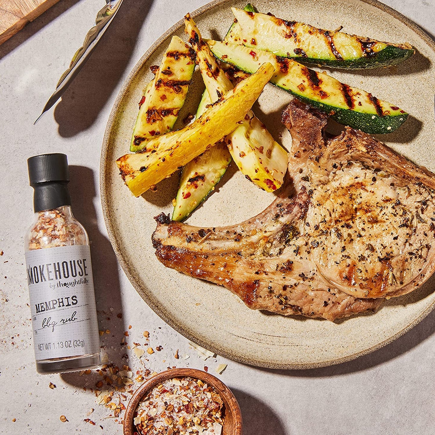  BBQ Rubs Gift Set, Vegan and Vegetarian, Barbecue Rub Flavors Include Cajun BBQ, Caribbean BBQ, Memphis BBQ and Southwest BBQ Rubs, Set of 4