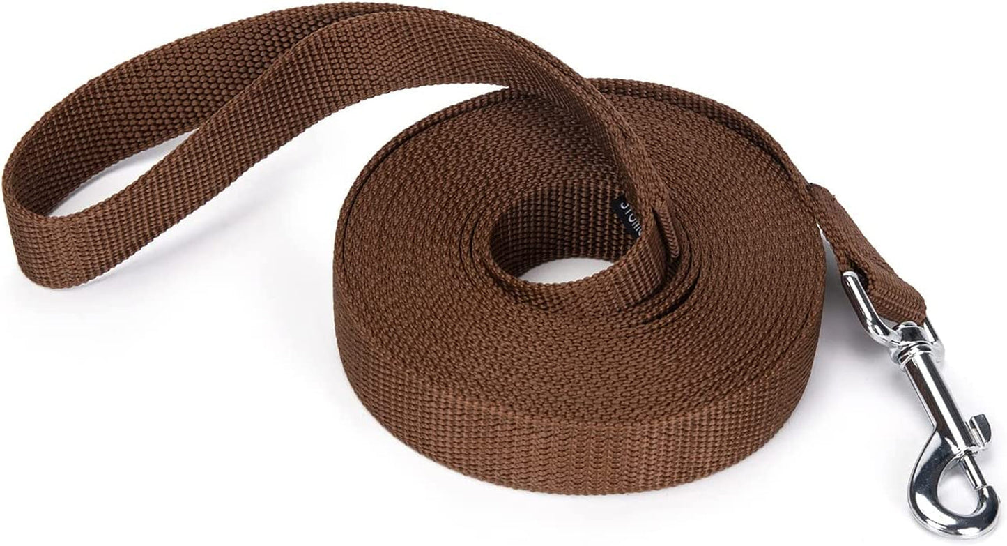 Strong Durable Nylon Dog Training Leash, Traction Rope, 10 Feet Long, 1 Inch Wide, for Small and Medium Dog 