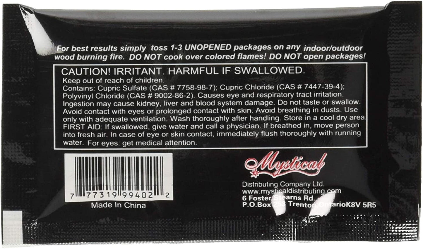12 Pack Mystical Fire Flame Colorant Vibrant Long-Lasting Flame Color Changer Perfect for Halloween