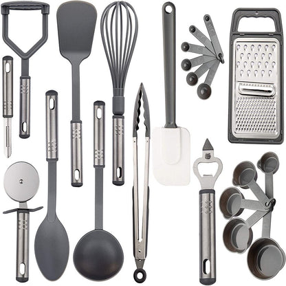 23 Piece Collection of Cooking Utensils - Nylon Cookware Set