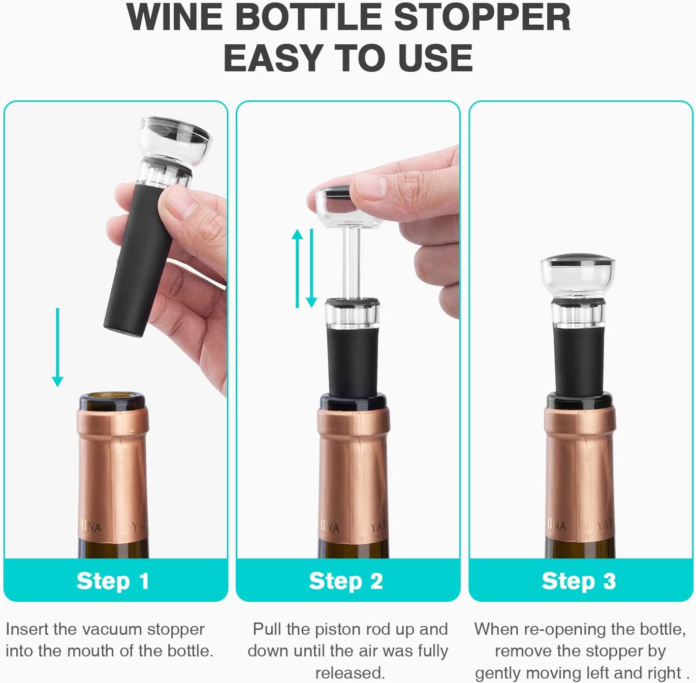 Automatic Wine Bottle Opener & Corkscrew Gift Set