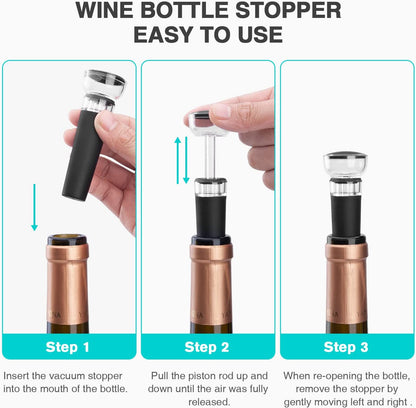 Automatic Wine Bottle Opener & Corkscrew Gift Set