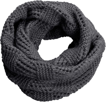 NEOSAN Women's Men Thick Winter Knitted Infinity Circle Loop Scarf