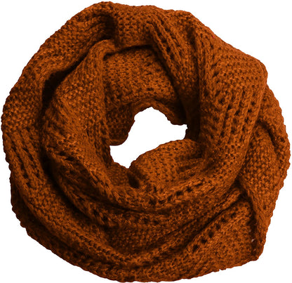 NEOSAN Women's Men Thick Winter Knitted Infinity Circle Loop Scarf