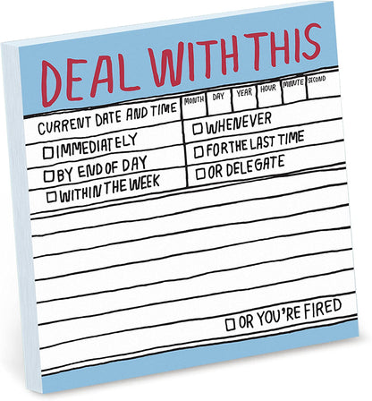 Funny Mental Note Sticky Notepad