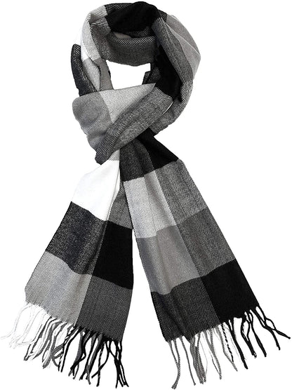 Calvia Cashmere Feel Scarf - Super Soft & Warm for Winter - Elegant Looks for Women & Men