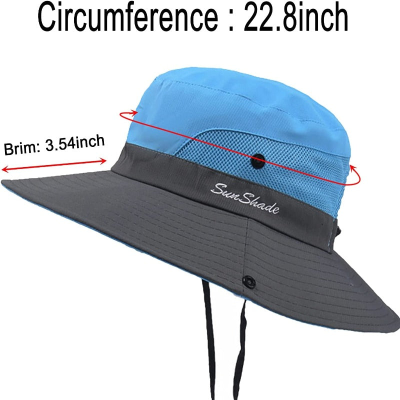 2 Pack Sun Hat for Women or Men 3” Wide Brim UPF 50+