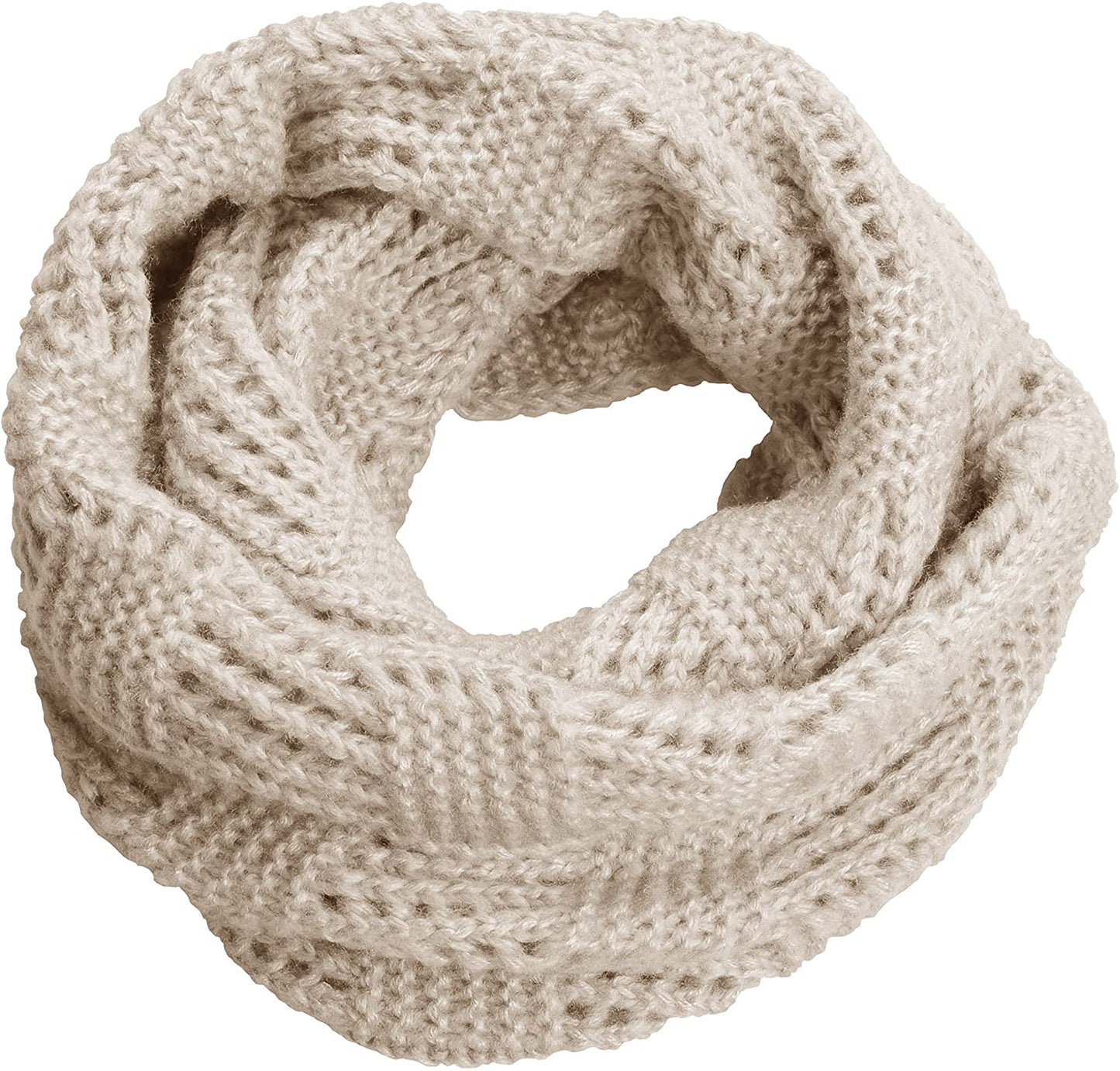 NEOSAN Women's Men Thick Winter Knitted Infinity Circle Loop Scarf