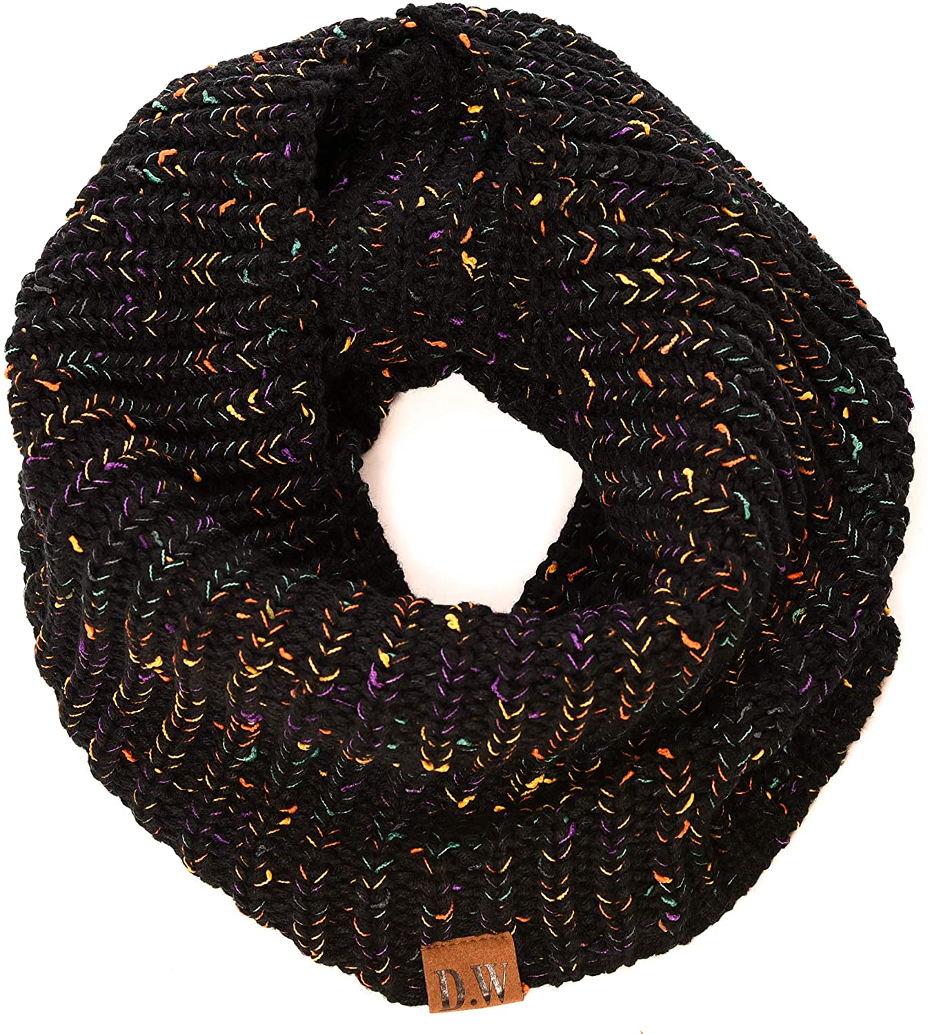 Debra Weitzner Womens Winter Slouchy Beanie Hat and Infinity Scarf Set - Knit Ski Skull Cap and Loop Scarf for Women