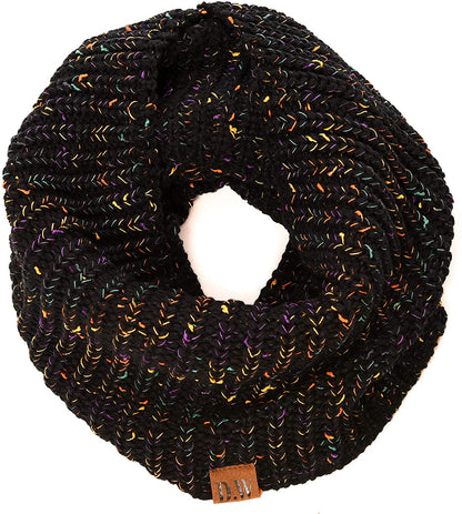 Debra Weitzner Womens Winter Slouchy Beanie Hat and Infinity Scarf Set - Knit Ski Skull Cap and Loop Scarf for Women