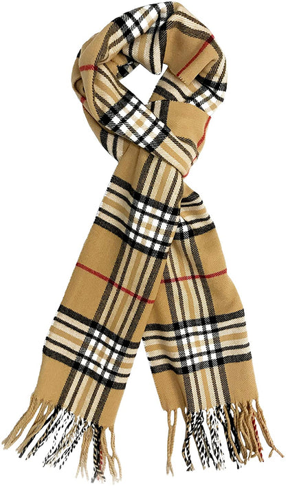 Calvia Cashmere Feel Scarf - Super Soft & Warm for Winter - Elegant Looks for Women & Men