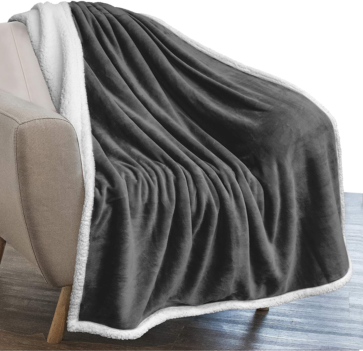 Twin Plush Sherpa Blanket