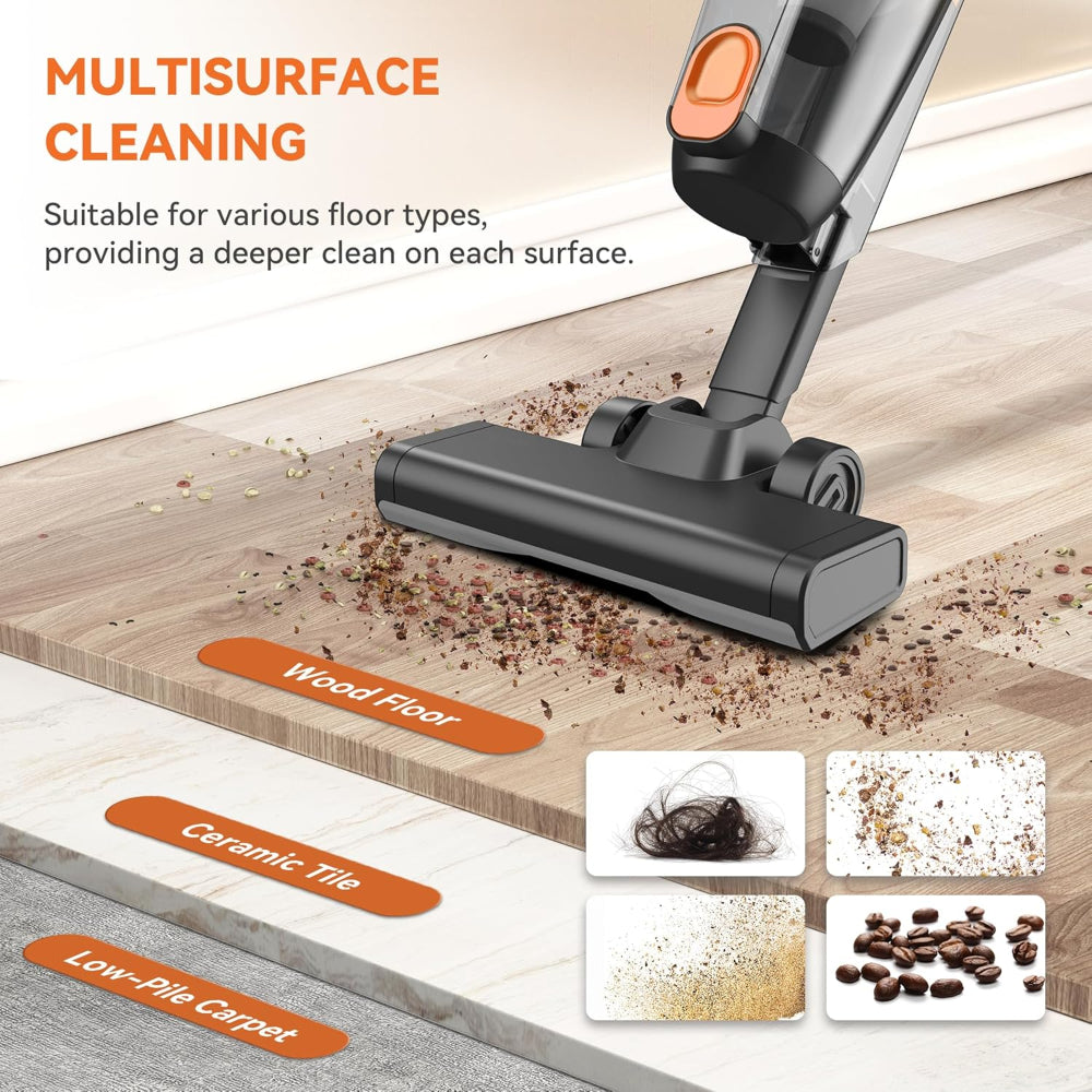 Corded Stick Vacuum Cleaner – 2-in-1 Handheld Use – 20KPa Powerful Suction with 16ft Cord – Lightweight Design for Hardwood Floors & Pet Hair