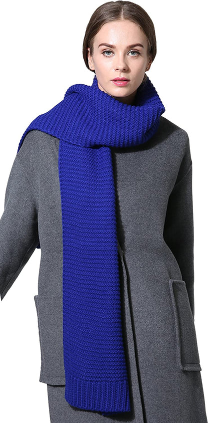 Women Men Winter Thick Cable Knit Wrap Chunky Warm Scarf