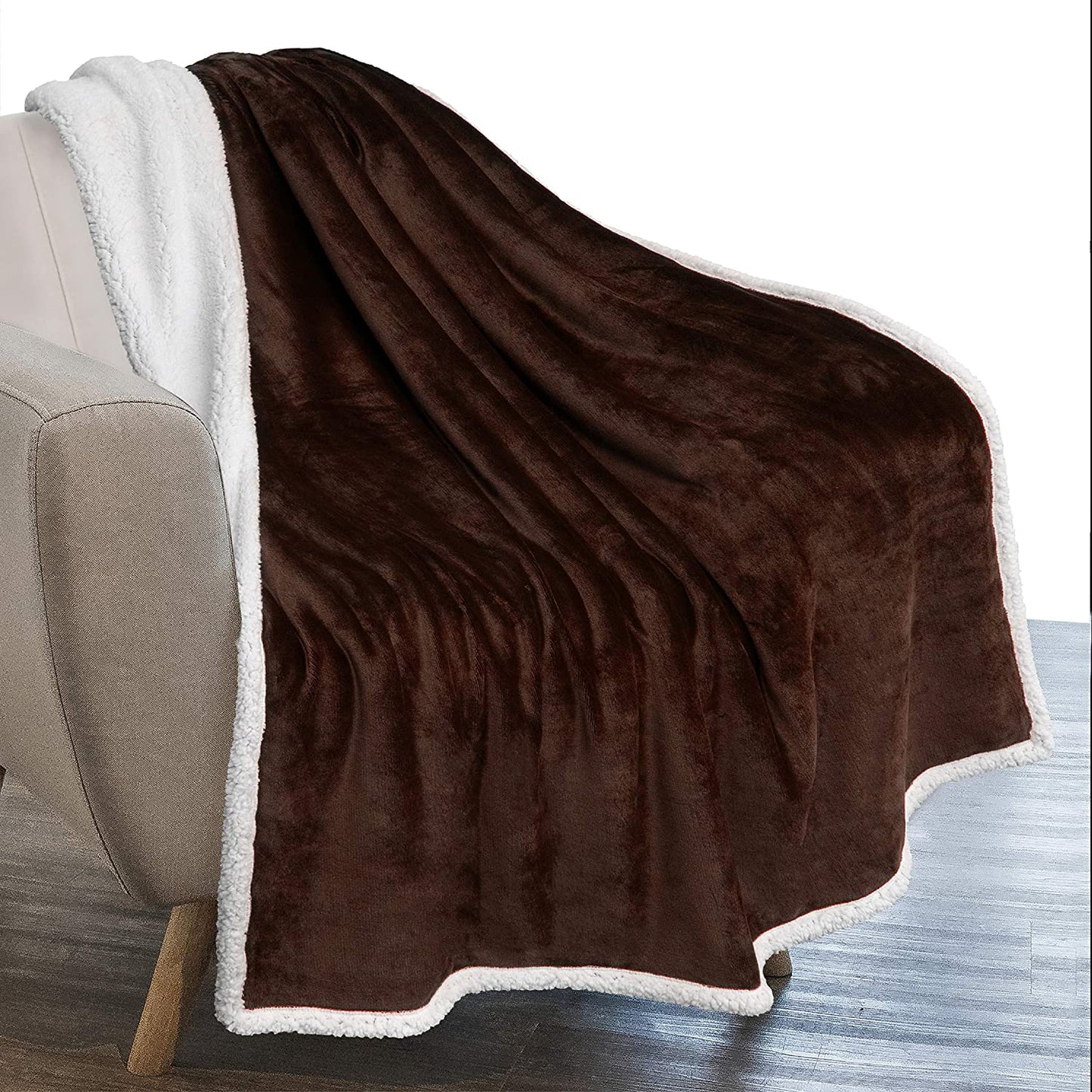 Twin Plush Sherpa Blanket