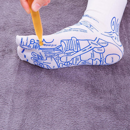 Women’s Reflexology Socks Set – Foot Massage Socks with Trigger Point Tool for Pain Relief