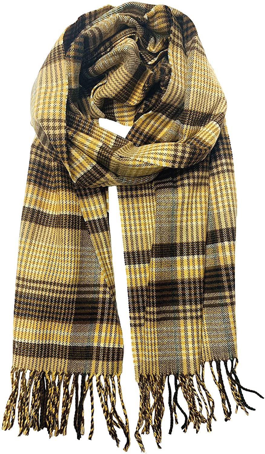 Calvia Cashmere Feel Scarf - Super Soft & Warm for Winter - Elegant Looks for Women & Men