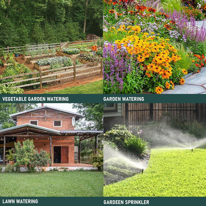 50FT Flat Soaker Hose – Linkable Drip Irrigation Hose, Dual Layer Leak-Free Garden Watering