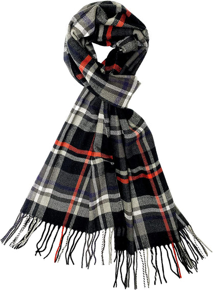 Calvia Cashmere Feel Scarf - Super Soft & Warm for Winter - Elegant Looks for Women & Men