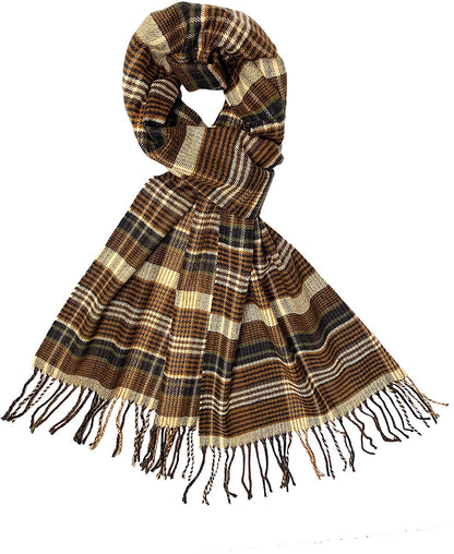 Calvia Cashmere Feel Scarf - Super Soft & Warm for Winter - Elegant Looks for Women & Men