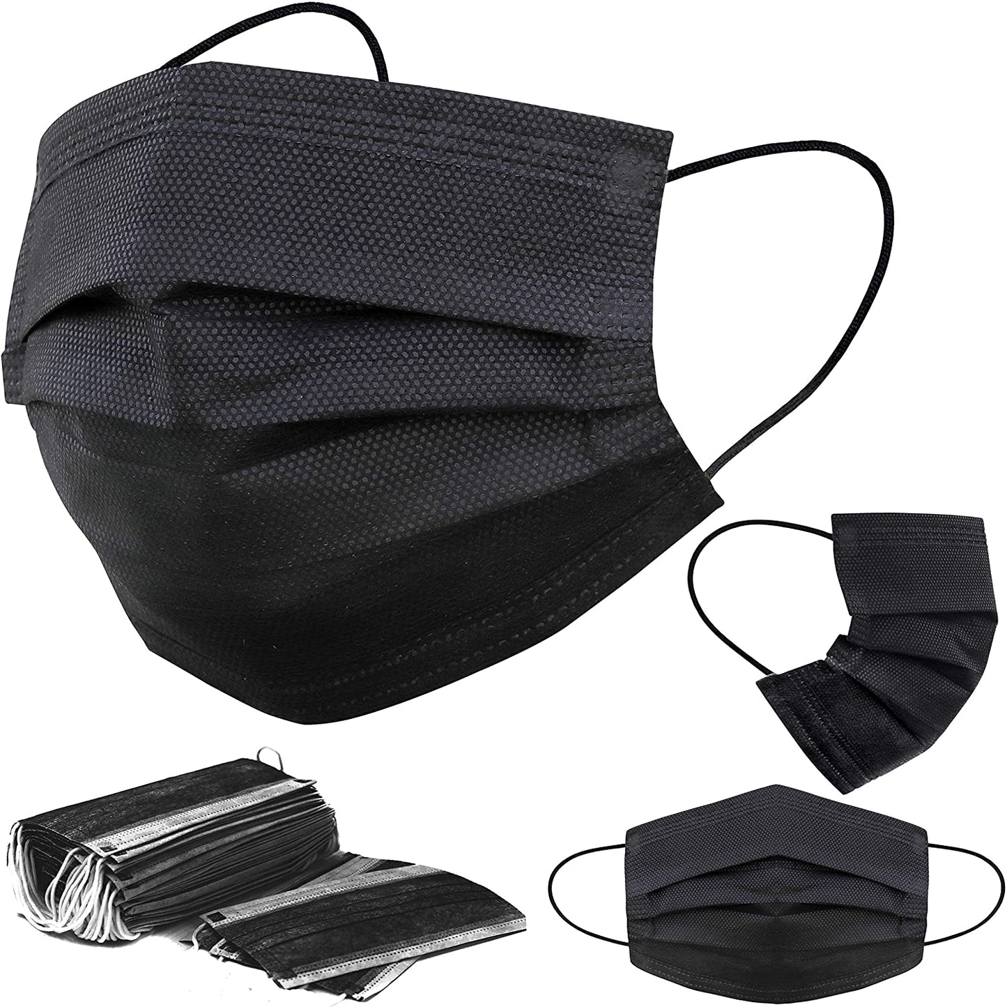 Face Masks - Disposable Face Masks for Men & Women - 3 Layers Protection - Comfortable/Adjustable/Breathable mask
